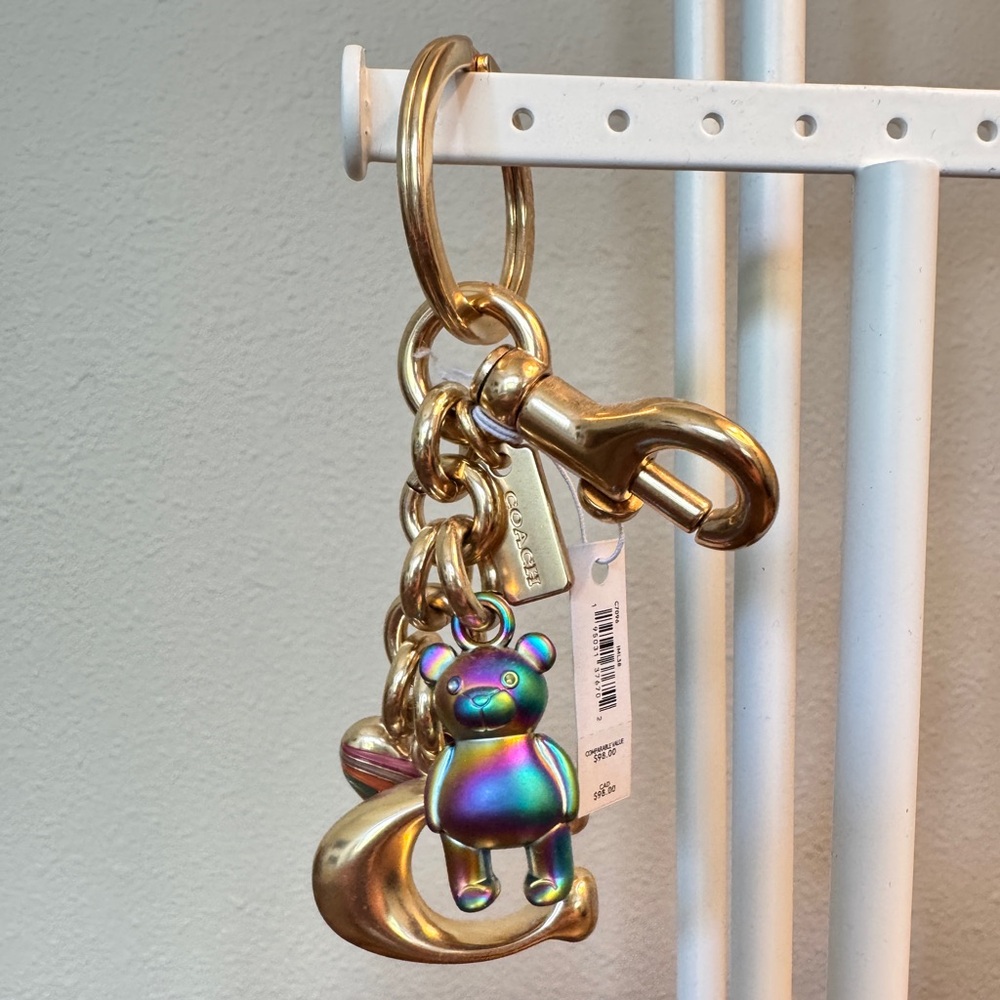 COACH Bear Cluster Keychain
